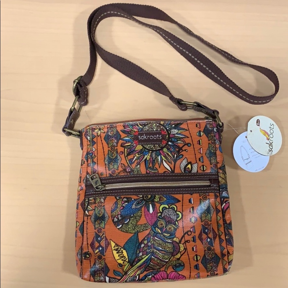 Sakroots owl spirit desert crossbody bag
